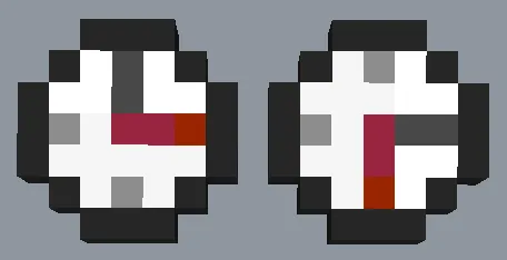 Two clocks are arranged side-by-side. The clock on the left has its red hand pointing to the right and the clock on the right is pointing down.