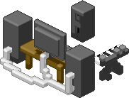 Audio workstation surrounded by speakers and synthesizer