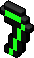 a green 7 with a black outline