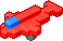 a red plane