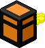 A closed Minecraft chest