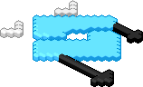 roblox logo but evil and blue