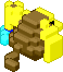 Blob of doge holding a upside down popsicle stick