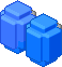 2 happy blue eggs