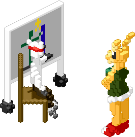 bunny being taught by dog