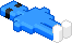 Smurf bald laying down