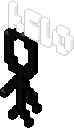 a stickman saying hEllO
