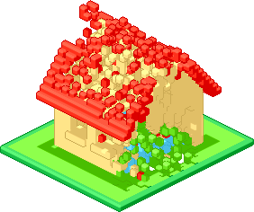 ROBLOX "happy home in robloxia" map, significantly destroyed?