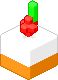 Slice of cake, cherry on top, creamed.